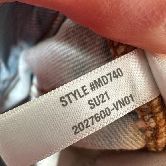 Madewell The Momjean Short in Fitzgerald Stone Wash Size 27 - Picture 7 of 9